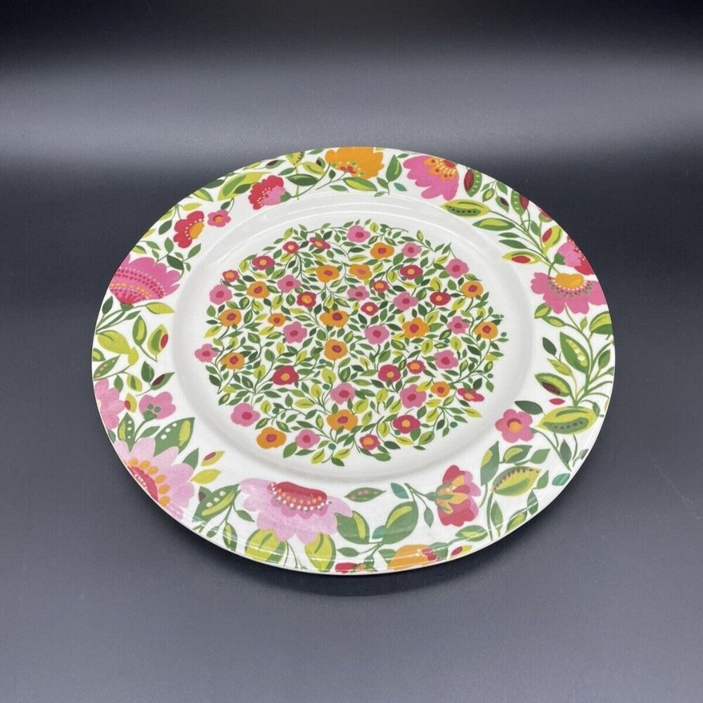 Spode Chop Plate Platter Emmas Garland Kim Parker Home Flowers Pink Floral 2006
